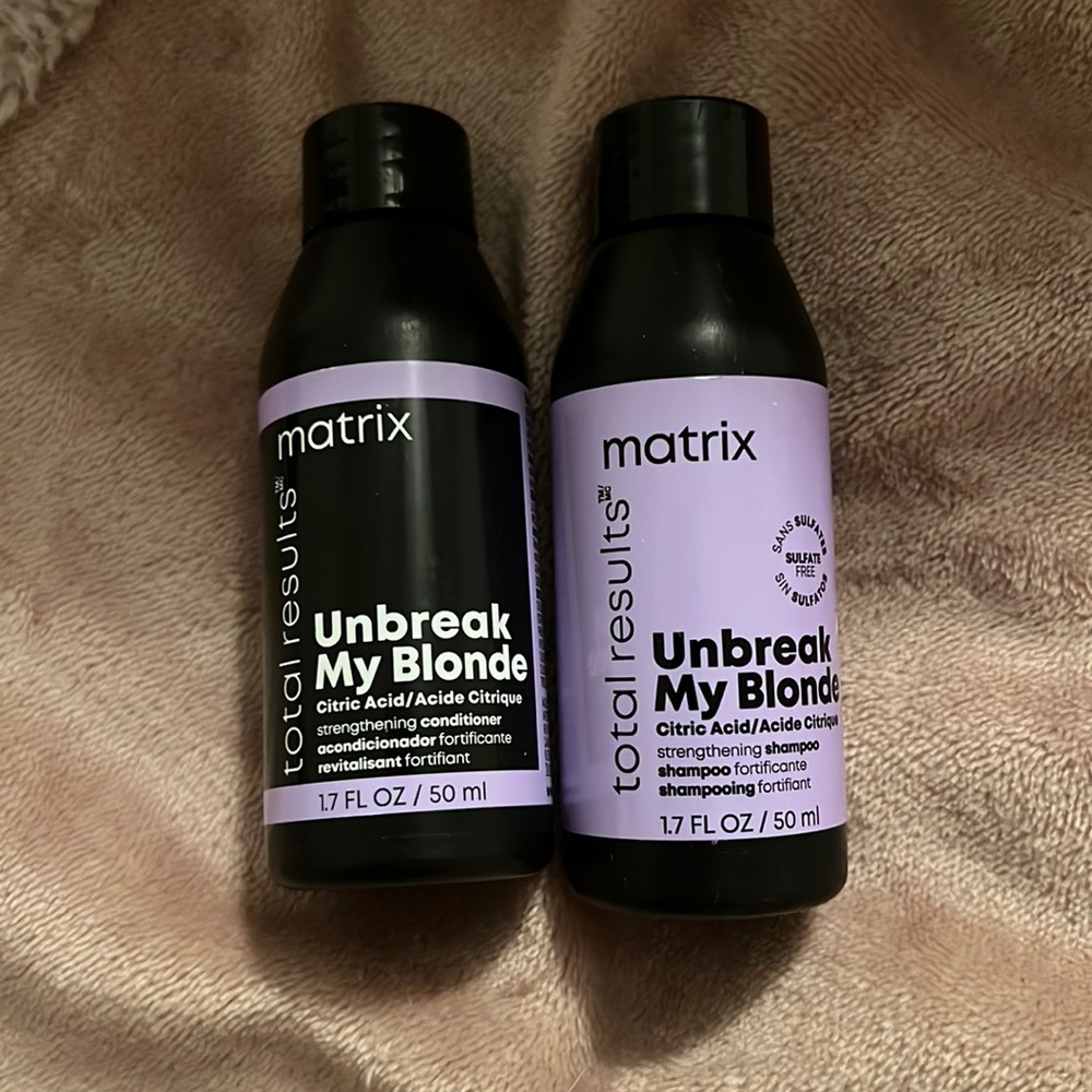 Matrix Unbreak My Blonde Shampoo and Conditioner Travel Set (1.7 oz each)